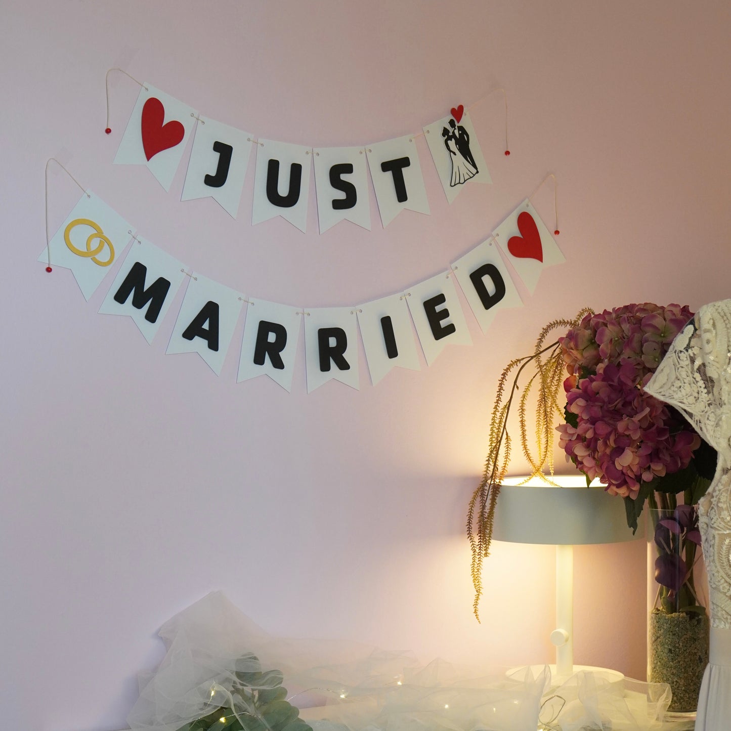 Girlande "Just Married"