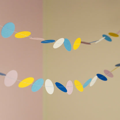 Girlande "Kreise" blau