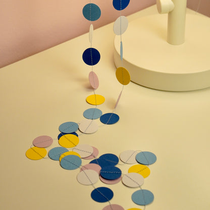 Girlande "Kreise" blau