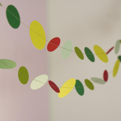 Girlande "Kreise" grün