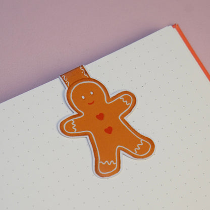 Lesezeichen mit Magnet "Lebkuchenmann"