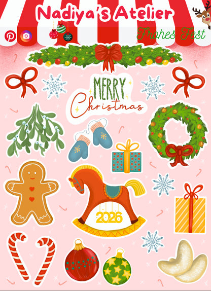 Sticker Sheet "Weihnachten"