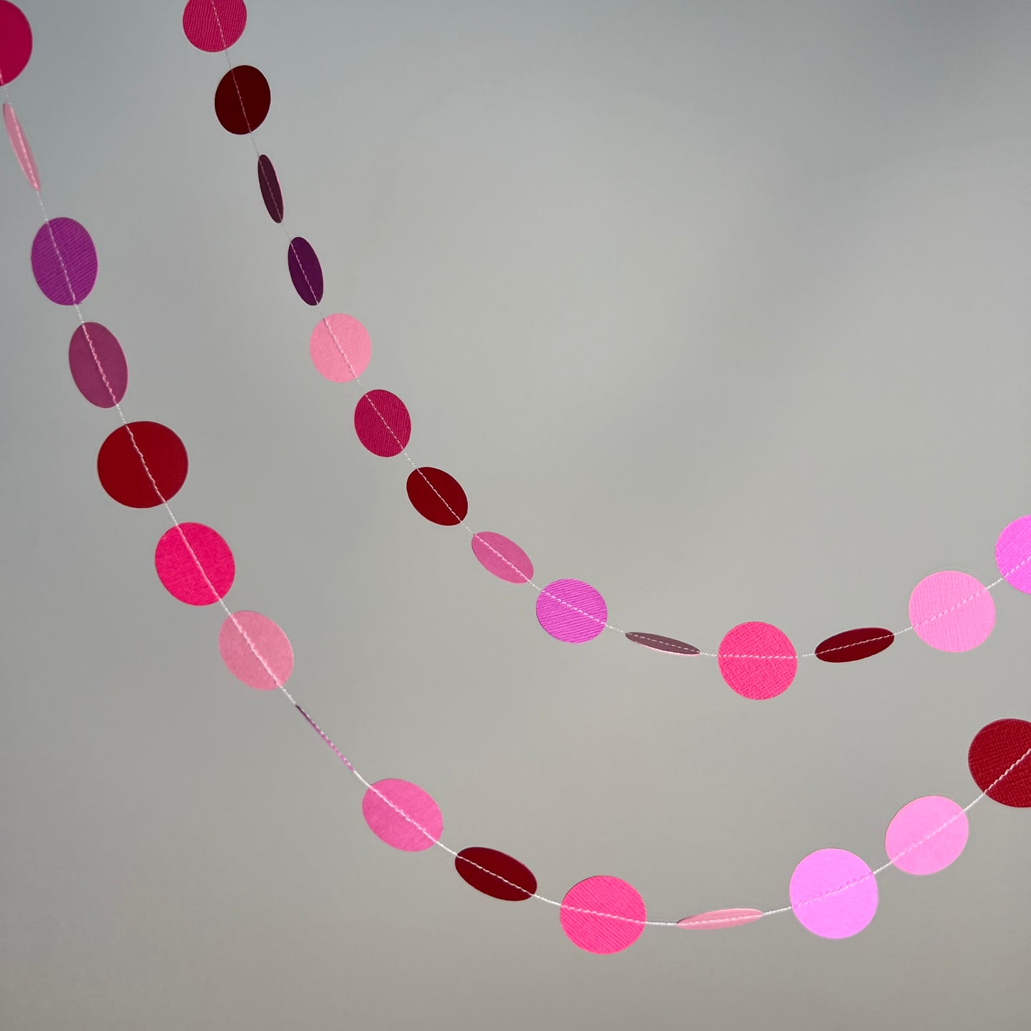 Girlande "Kreise" rosa-lila
