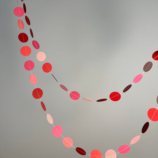 Girlande "Kreise" rosa