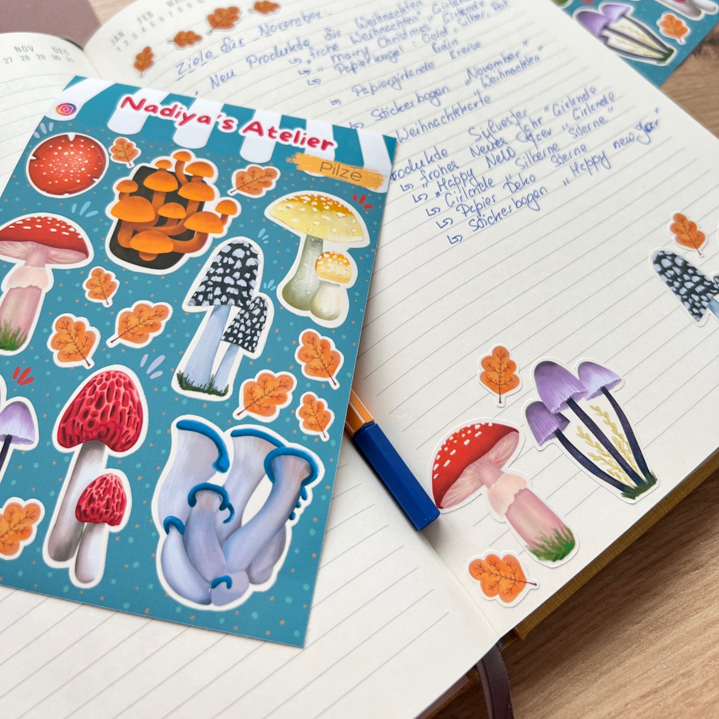 Sticker Sheet "Pilze"