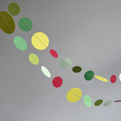 Girlande "Kreise" grün