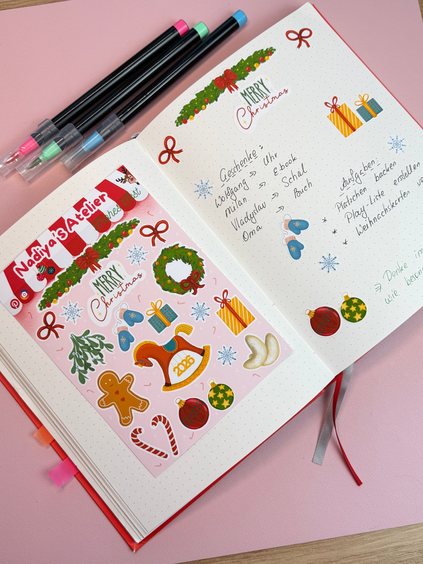 Sticker Sheet "Weihnachten"