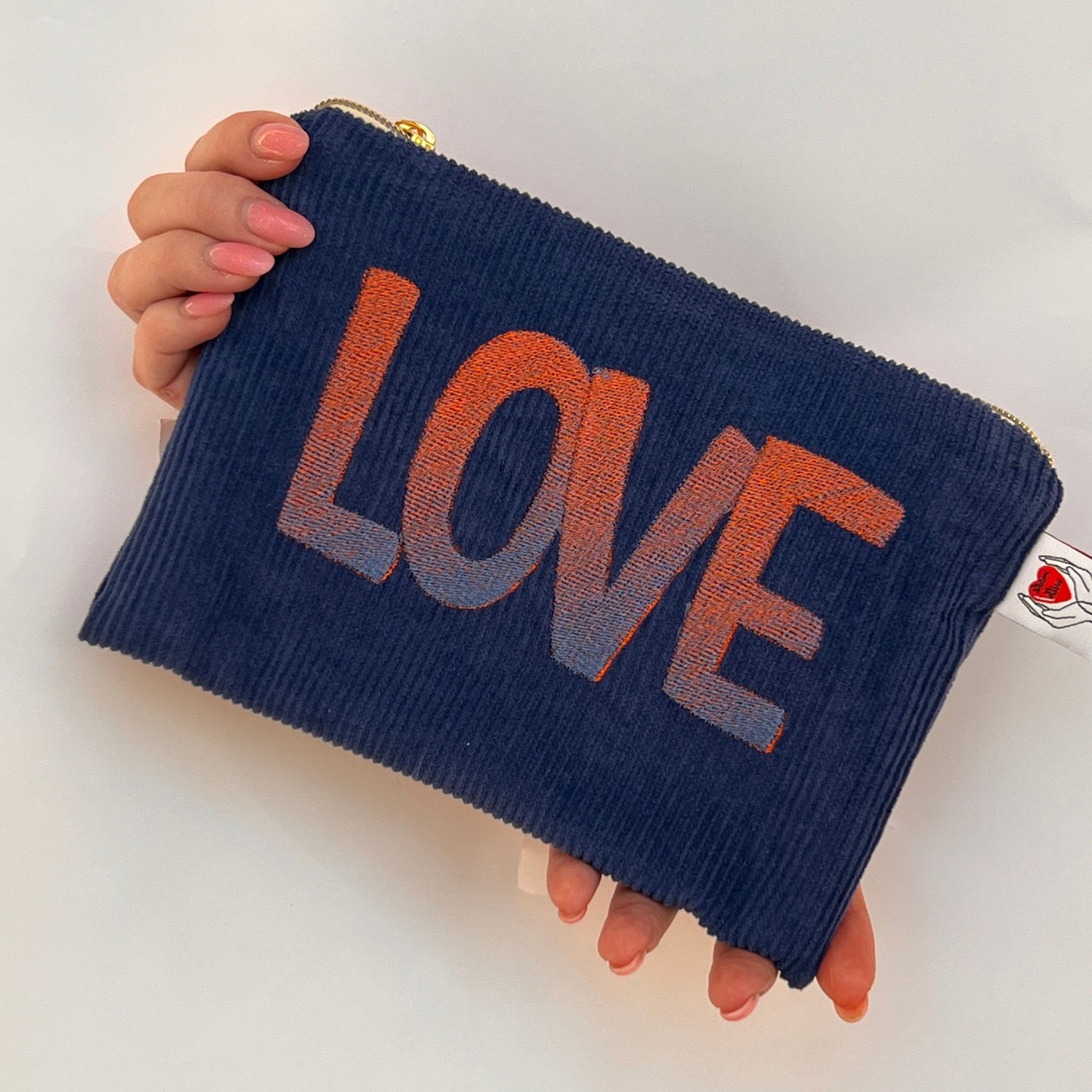 bestickte Kosmetiktasche "LOVE"