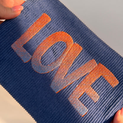 bestickte Kosmetiktasche "LOVE"