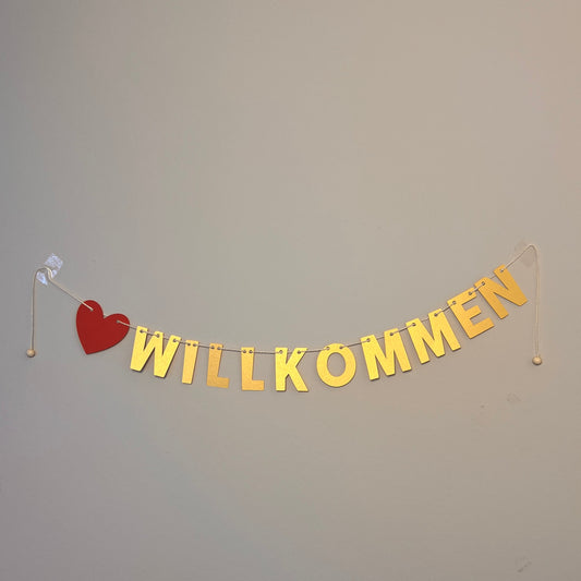 Girlande "Herzlich Willkommen"