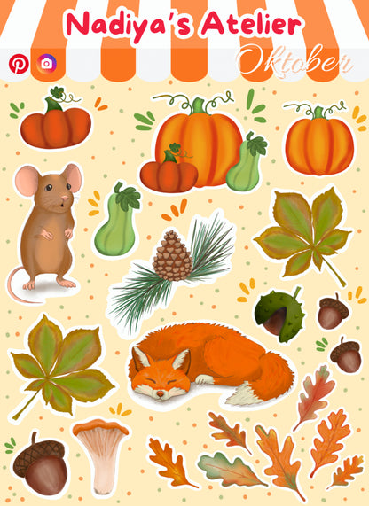 Sticker Sheet "Oktober"
