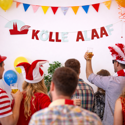 Girlande "Kölle Alaaf"- für Köller Jeck