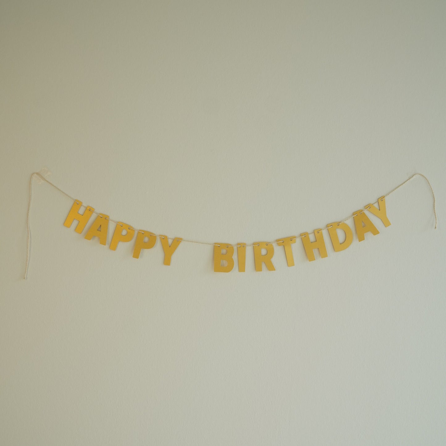 Girlande "Happy Birthday" bunt / Gold