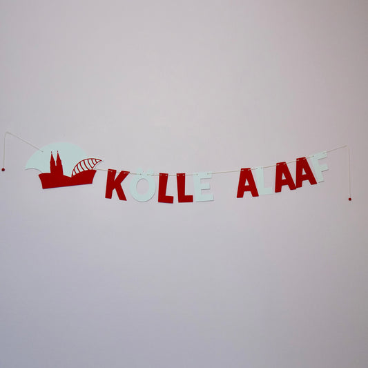 Girlande "Kölle Alaaf"- für Köller Jeck