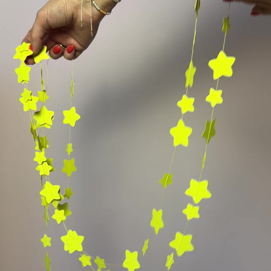 Girlande "Sterne" gelb