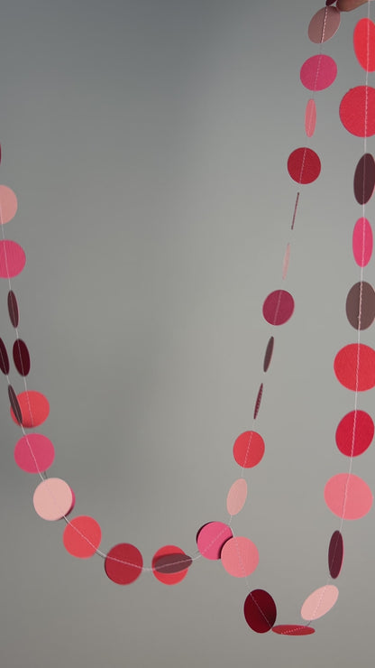 Girlande "Kreise" rosa