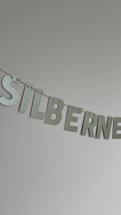 Girlande "Silberne Hochzeit"