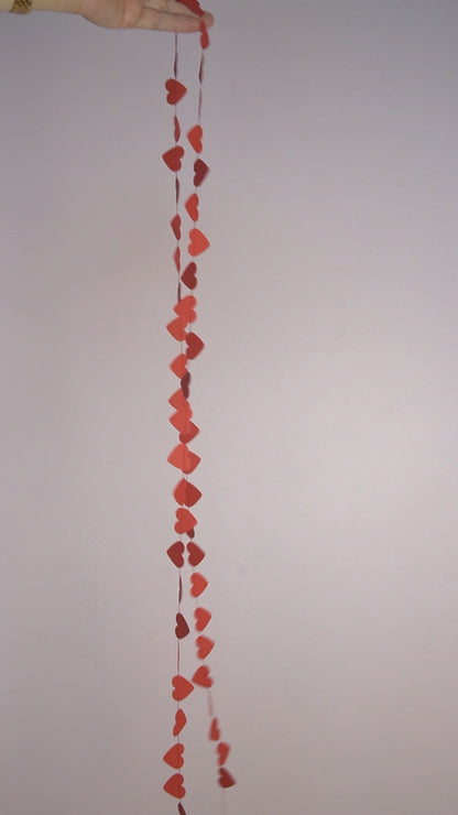 Girlande "Herzen" rot