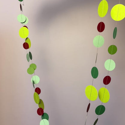 Girlande "Kreise" grün